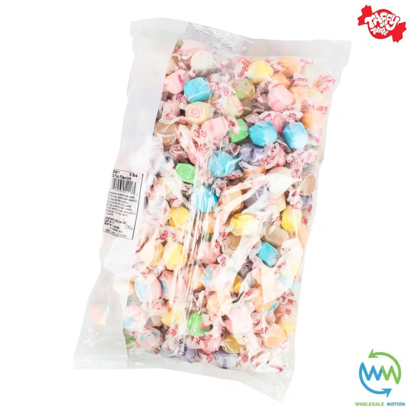 ASSORTED SALT WATER TAFFY Sweets SOFT CANDY Taffies SWEET Chewy Retro Party WRAPPED Fruity SWEET Candy Gummy Jelly Snack Fruit Taffies Toffees Gummies Jellies GIFT Snack TREAT Wedding Favour Party Bag Filler
