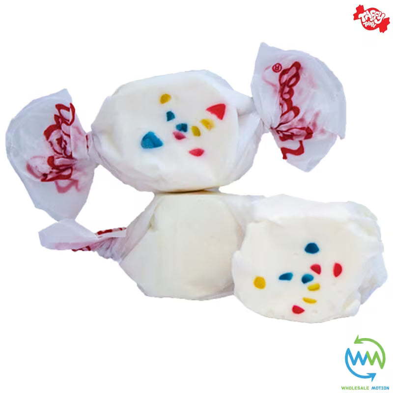FROSTED CUPCAKE SALT WATER TAFFY Sweets SOFT CANDY Taffies SWEET Chewy Retro Party WRAPPED Fruity SWEET Candy Gummy Jelly Snack Fruit Taffies Toffees Gummies Jellies GIFT Snack TREAT Wedding Favour Party Bag Filler