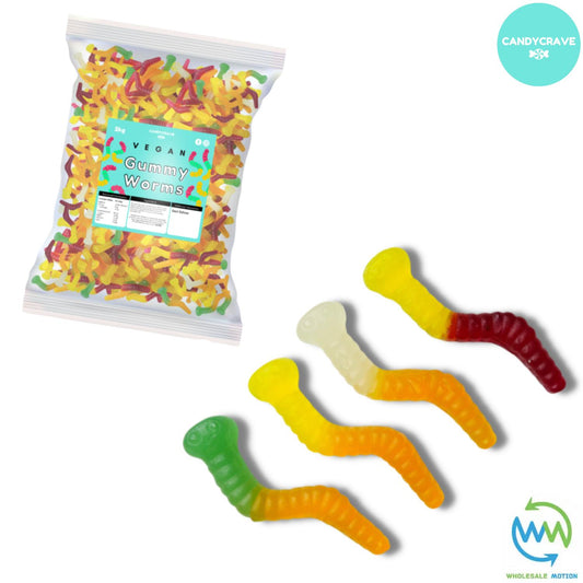 GUMMY WORMS Sweets CANDY Jelly GUMMIES Jellies WORM Snack FRUITY Fruit WEDDING GIFT Party Bag Filler CANDIES Candycrave PICK N MIX UK