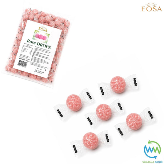 ROSE DROPS Sweets CANDY Candies HARD BOILED Cream Fruity Sweet INDIVIDUALLY WRAPPED Drop Retro TRADITIONAL Party Bag Filler Treat Snack Fruit Fruity Wedding Favour Gift