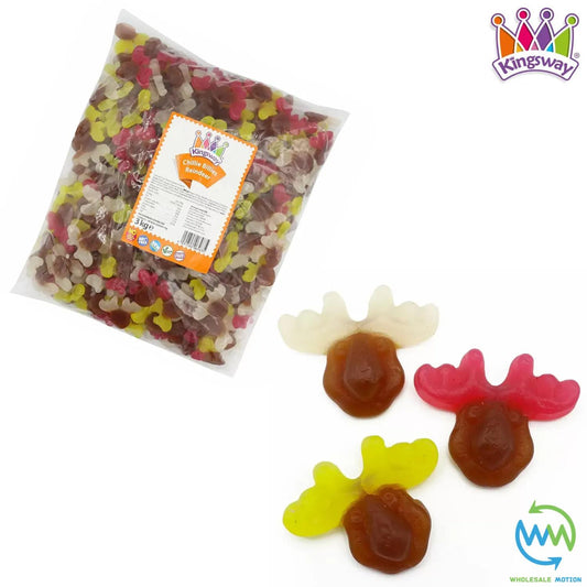 Christmas GUMMY REINDEER Sweets KINGSWAY Candy FESTIVE Jelly XMAS PICK N MIX BAG