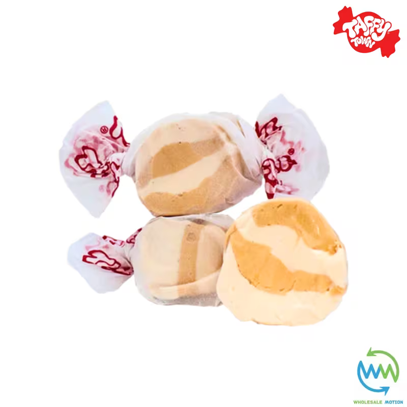 PEANUT BUTTER SALT WATER TAFFY Sweets SOFT CANDY Taffies SWEET Chewy Retro Party INDIVIDUALLY WRAPPED Fruity SWEET Candy Gummy Jelly GUMMIES Jellies Snack Fruit Taffies Toffees