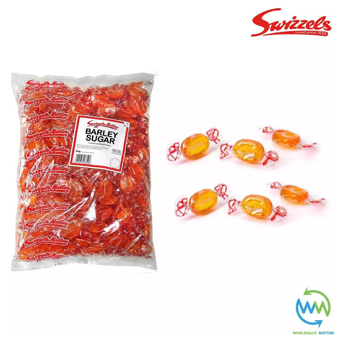 3KG BULK BAG Swizzels BARLEY SUGAR Individual Wrapped 7g SWEETS OVAL Retro CANDY Kids Party Retro CANDY UK Snack SWIZZELS