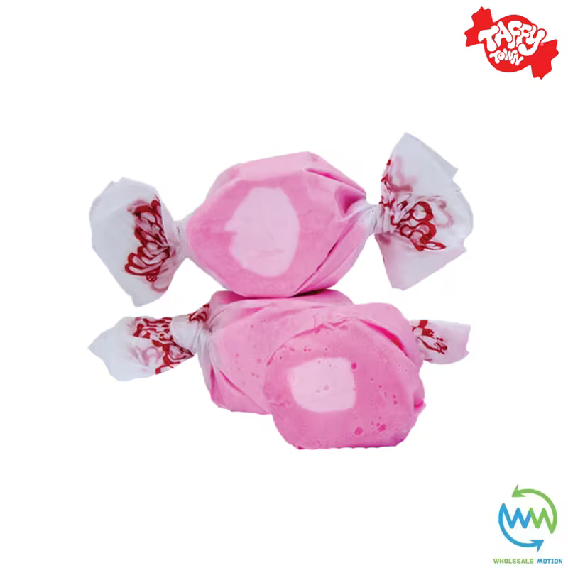 BUBBLEGUM SALT WATER TAFFY Sweets SOFT CANDY Taffies SWEET Chewy Bubble Gum Retro Party INDIVIDUALLY WRAPPED Fruity SWEET Candy Gummy Jelly GUMMIES Jellies Snack Fruit Taffies Toffees