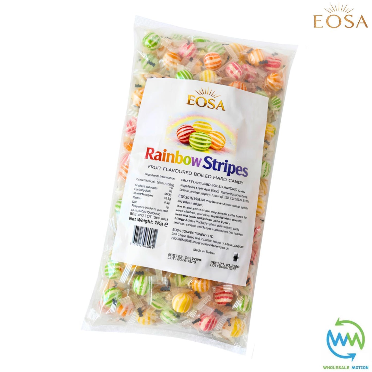RAINBOW STRIPES DROPS Sweets CANDY Candies HARD BOILED Sweet INDIVIDUALLY WRAPPED Drop Retro TRADITIONAL Party Bag Filler Treat Snack Fruit Fruity Wedding Favour Gift