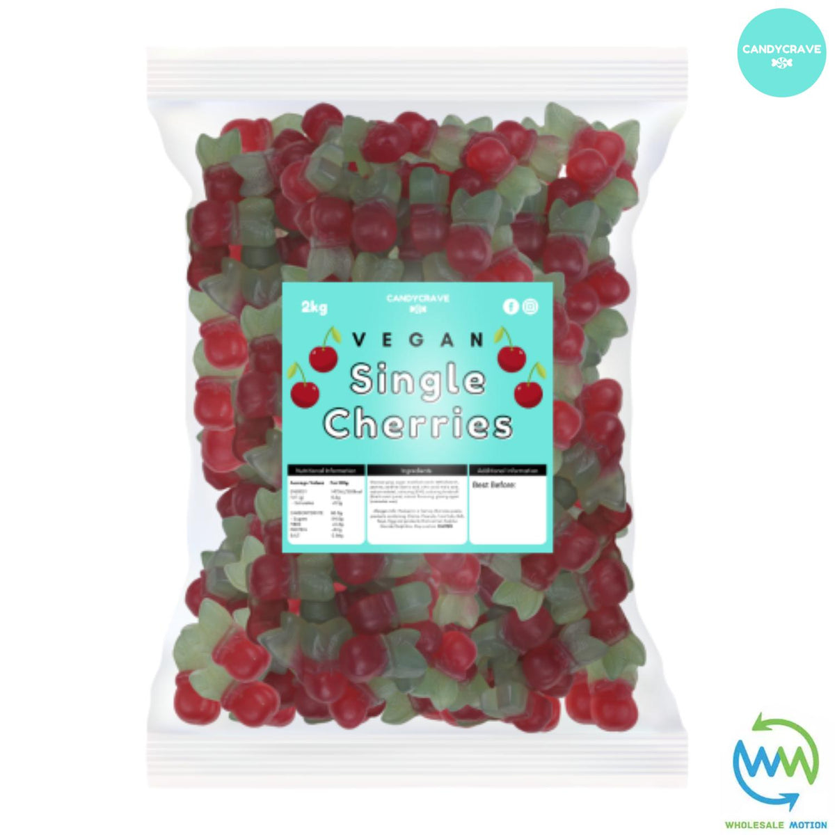 SINGLE CHERRY Sweets GUMMY Candy CHERRIES JELLY Fruit GUMMIES Jellies Candycrave PICK N MIX Candies VEGAN Snack Retro Traditional WEDDING GIFT Party Bag Filler