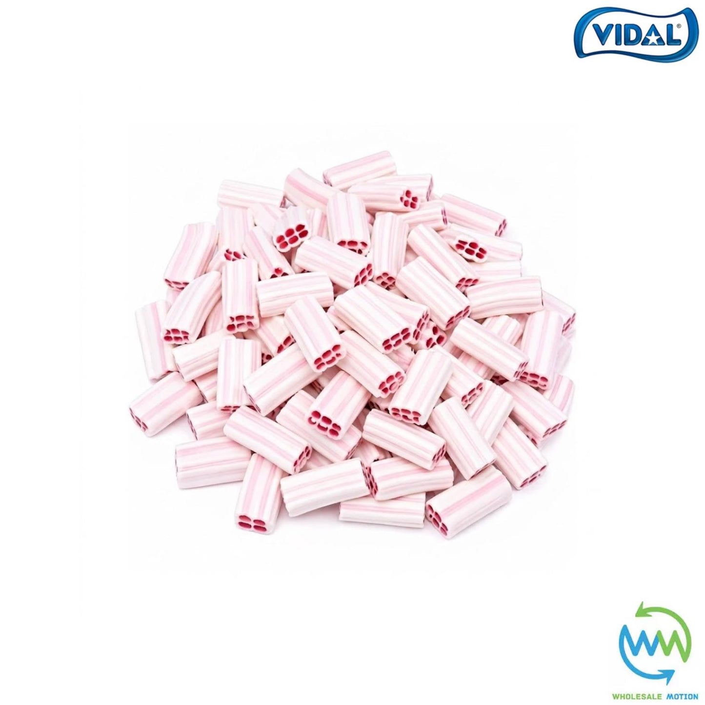STRAWBERRY & CREAM BRICKS Sweets GUMMY Candy FONDANT CENTRE Jellies GUMMIES Brick JELLY Bites Vidal PICK N MIX UK Snack Treat