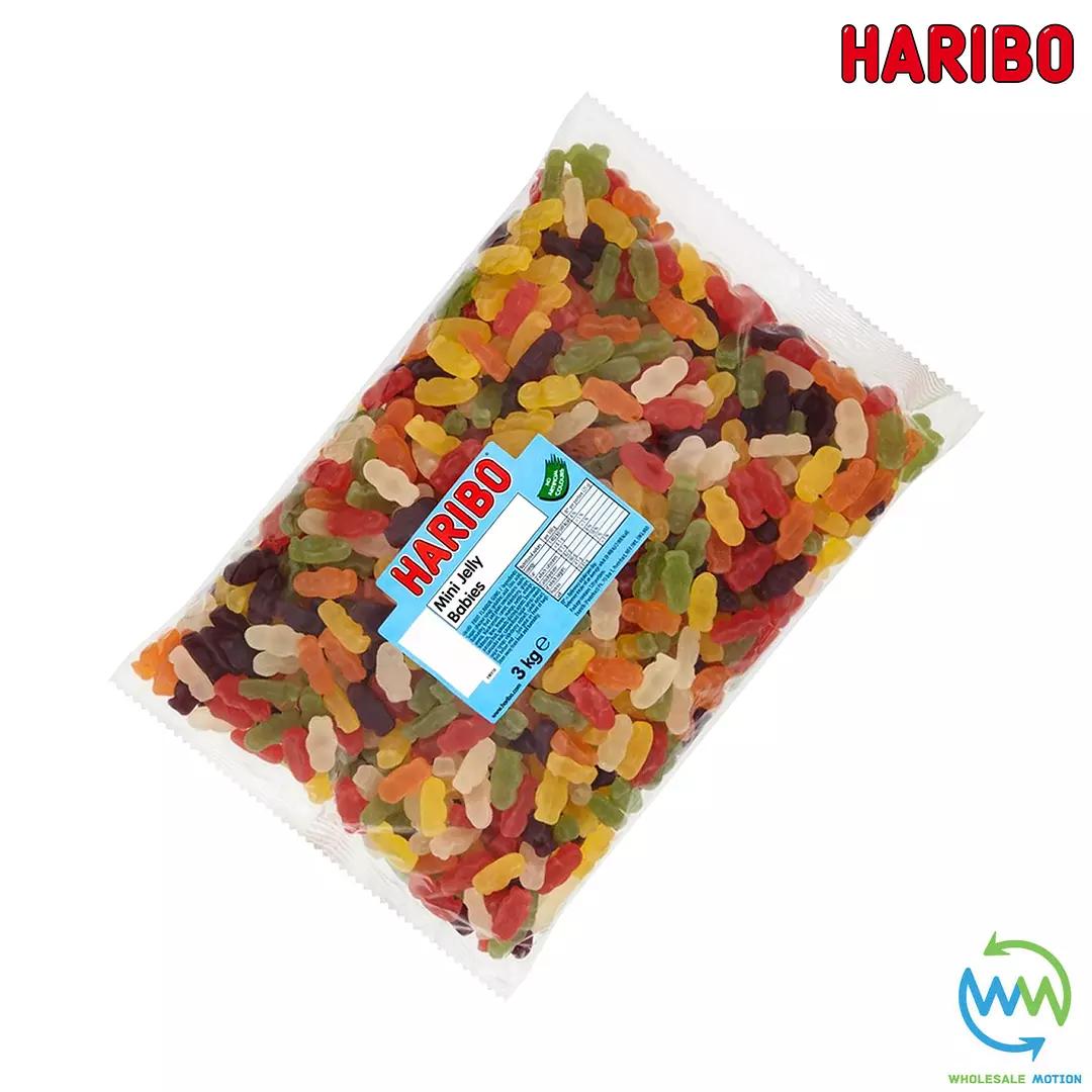 3KG BULK BAG - HARIBO MINI JELLY BABIES Sweets GUMMY Candy WEDDING Favours GIFT Bear PICK N MIX Candies Snack Gummies Jelly Jellies Retro
