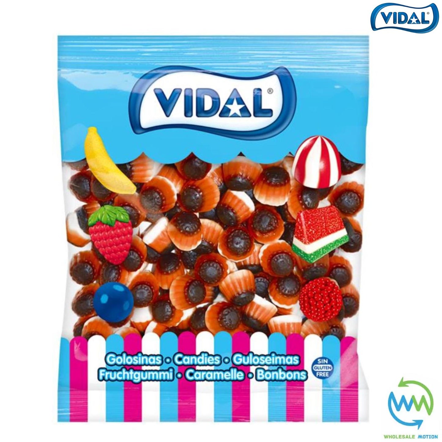 JELLY CREAM CARAMELS Sweets GUMMY Candy CARAMEL & VANILLA Jellies GUMMIES Vidal PICK N MIX WEDDING GIFT Snack Treat Party Bag Filler Favour