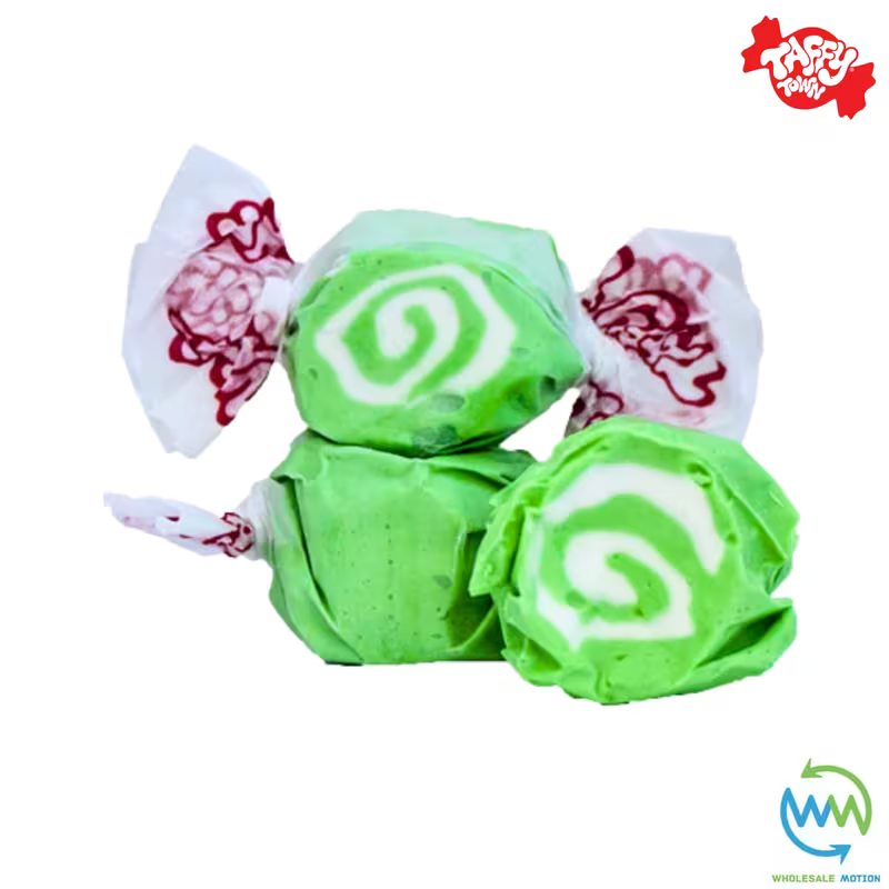 KEY LIME SALT WATER TAFFY Sweets SOFT CANDY Taffies SWEET Chewy Limes Retro Party WRAPPED Fruity SWEET Candy Gummy Jelly Snack Fruit Taffies Toffees