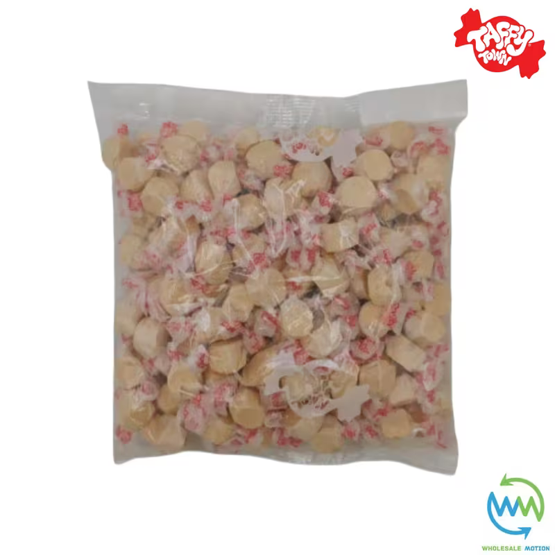 BUTTERSCOTCH SALT WATER TAFFY Sweets SOFT CANDY Taffies SWEET Chewy Retro Party INDIVIDUALLY WRAPPED Fruity SWEET Candy Gummy Jelly GUMMIES Jellies Snack Fruit Taffies Toffees