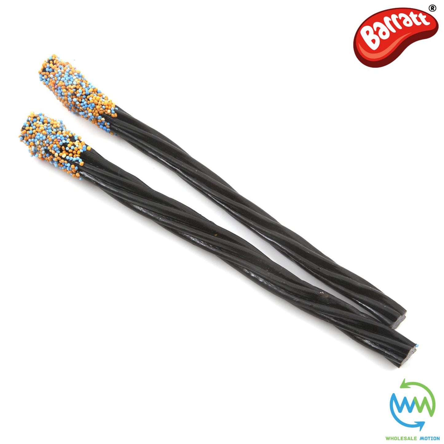 Barratt LIQUORICE WANDS Sweets CANDY Black Gummy Wand Stick Jelly PICK N MIX NEW Snack Gummies Jellies