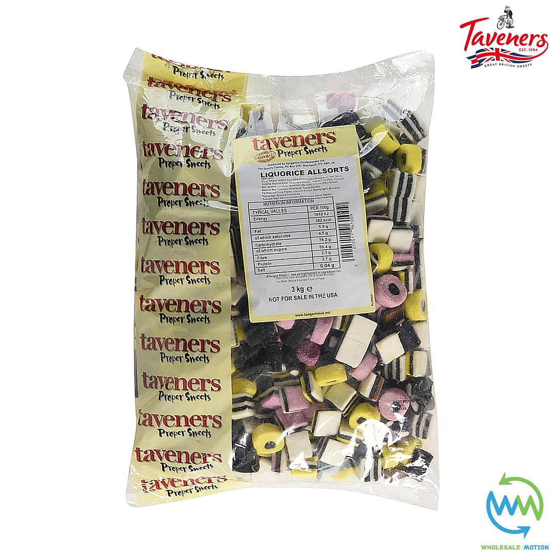 LIQUORICE ALLSORTS Taveners PICK N MIX Flavour MIX Sweets COCONUT Retro CANDY