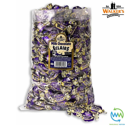 Walkers Nonsuch MILK CHOCOLATE ECLAIRS Retro Toffees PICK N MIX SWEETS Candy Bag Traditional Snack