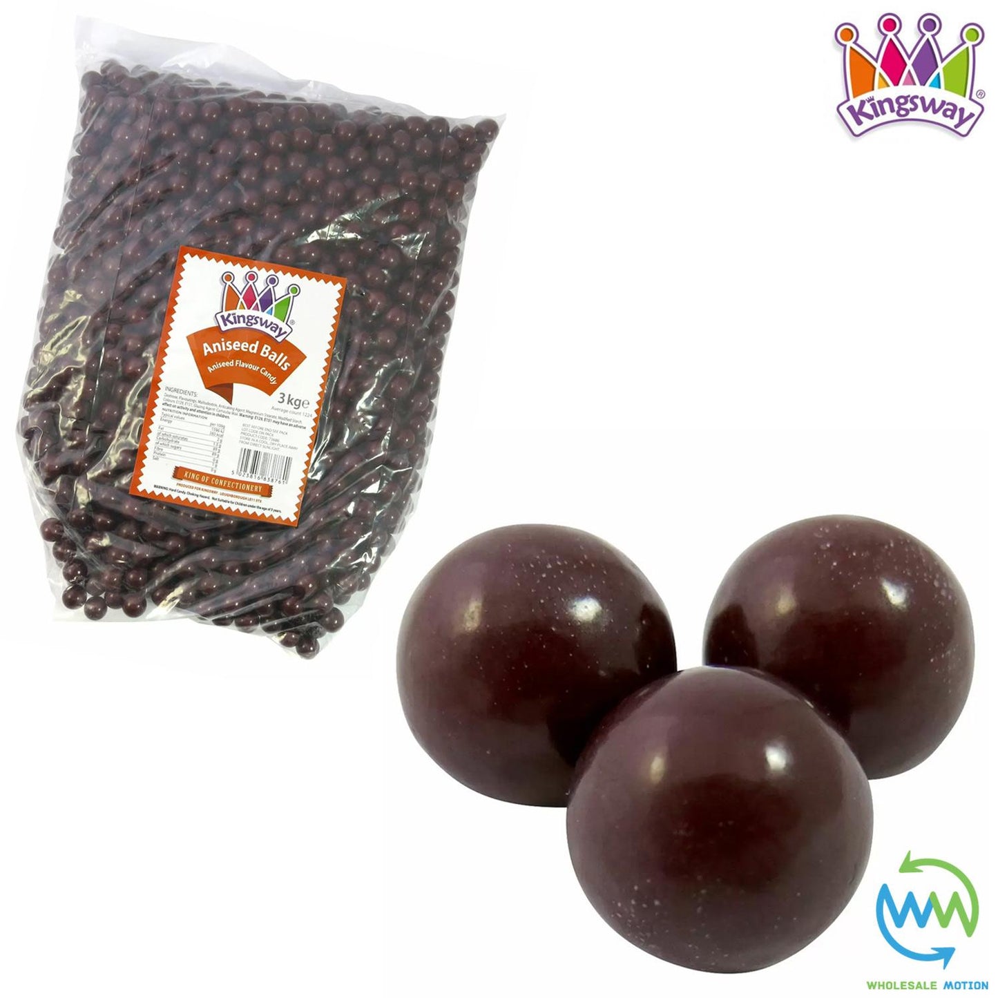 ANISEED BALLS Sweets RETRO Candy RED BALL Crunchy SHELL Kingsway PICK N MIX UK