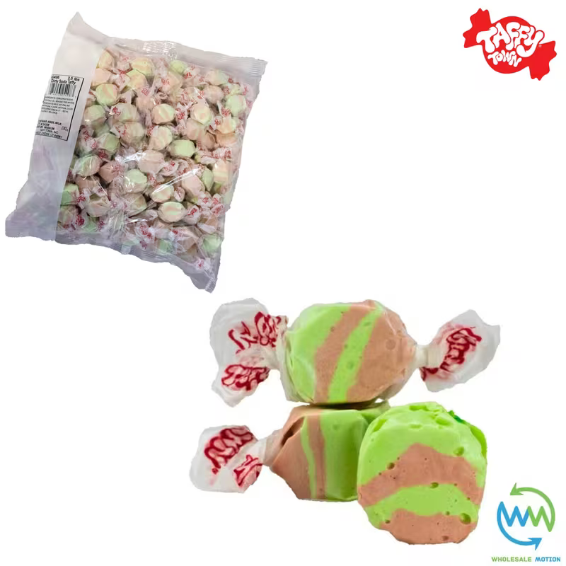DIRTY SODA SALT WATER TAFFY Sweets SOFT CANDY Taffies SWEET Chewy Retro Party INDIVIDUALLY WRAPPED Fruity SWEET Candy Gummy Jelly GUMMIES Jellies Snack Fruit Taffies Toffees