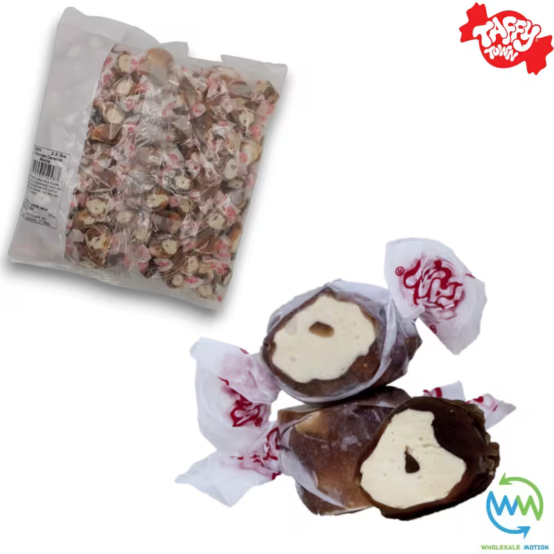 CHOCOLATE CARAMEL MOCHA SALT WATER TAFFY Sweets SOFT CANDY Taffies SWEET Choc Chewy Retro Party INDIVIDUALLY WRAPPED Fruity SWEET Candy Gummy Jelly GUMMIES Jellies Snack Fruit Taffies Toffees