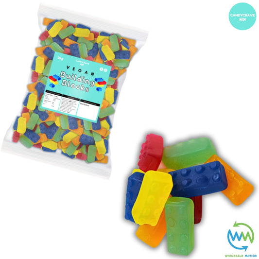 BUILDING BLOCKS Sweets CANDY Jelly GUMMY Block Jellies GUMMIES Snack VEGAN WEDDING GIFT Party Bag Filler CANDIES Candycrave PICK N MIX UK