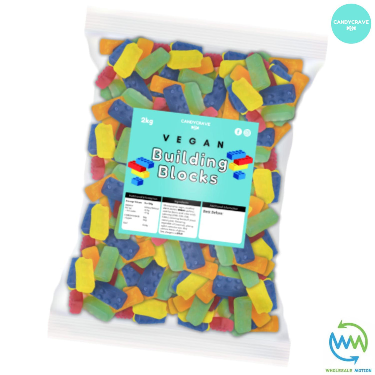 BUILDING BLOCKS Sweets CANDY Jelly GUMMY Block Jellies GUMMIES Snack VEGAN WEDDING GIFT Party Bag Filler CANDIES Candycrave PICK N MIX UK