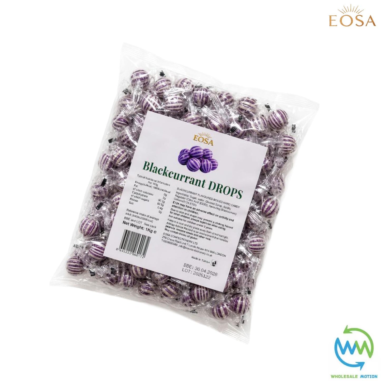 BLACKCURRANT DROPS Sweets CANDY Candies HARD BOILED Cream Fruity Sweet INDIVIDUALLY WRAPPED Drop Retro TRADITIONAL Party Bag Filler Treat Snack Fruit Fruity Wedding Favour Gift