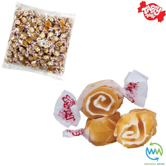 CARAMEL SWIRL SALT WATER TAFFY Sweets SOFT CANDY Taffies SWEET Chewy Caramels Retro Party WRAPPED Fruity SWEET Candy Gummy Jelly Snack Fruit Taffies Toffees Gummies Jellies GIFT Snack TREAT Wedding Favour Party Bag Filler