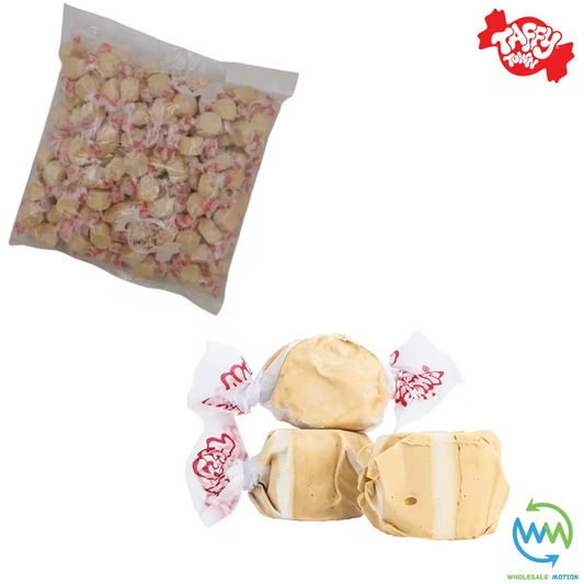BUTTERSCOTCH SALT WATER TAFFY Sweets SOFT CANDY Taffies SWEET Chewy Retro Party INDIVIDUALLY WRAPPED Fruity SWEET Candy Gummy Jelly GUMMIES Jellies Snack Fruit Taffies Toffees