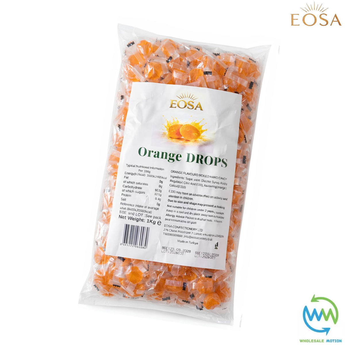 ORANGE DROPS Sweets CANDY Candies HARD BOILED Sweet INDIVIDUALLY WRAPPED Drop Retro TRADITIONAL Party Bag Filler Treat Snack Fruit Fruity Wedding Favour Gift