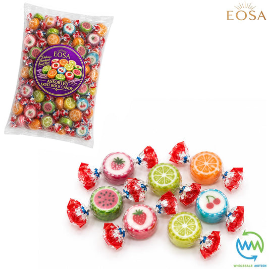 MIXED FRUIT ROCKS Sweets CANDY Rock CANDIES Sweet Fruity INDIVIDUALLY WRAPPED Traditional RETRO Hardboiled Wedding Gift Kids Party Bag Filler Fruity UK EOSA