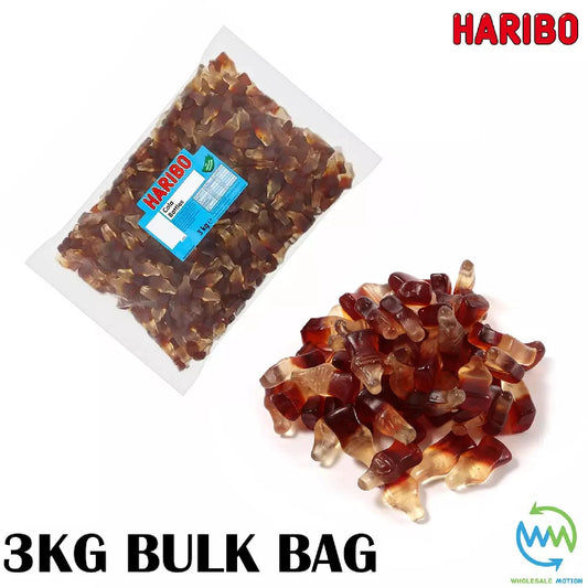 3KG BULK BAG - HARIBO COLA BOTTLES Sweets RETRO Candy WEDDING Favours GIFT Bottle PICK N MIX