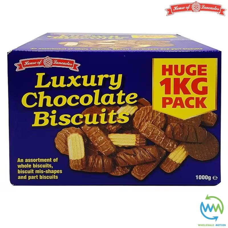 CHOCOLATE BISCUIT ASSORTMENT BOX House Of Lancaster Original HUGE BIG VALUE 1kg BOXES Snack Biscuits Cookie Cooky Snacks Gifts Treats