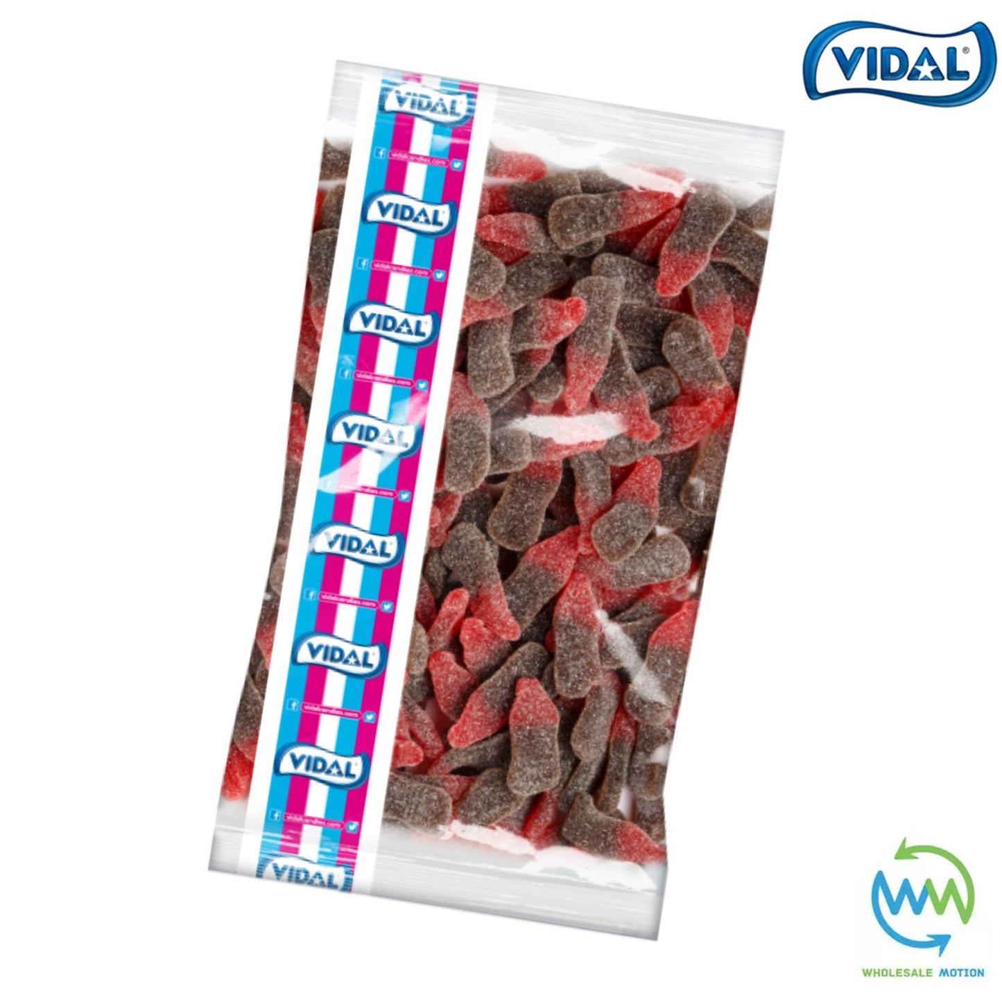 FIZZY CHERRY COLA BOTTLES Sweets GUMMY Candy JELLIES Gummies JELLY Fruity SUGAR COATED Vidal Colas PICK N MIX Snack Treat CANDIES Wedding GIFT Favour Party Bag Filler