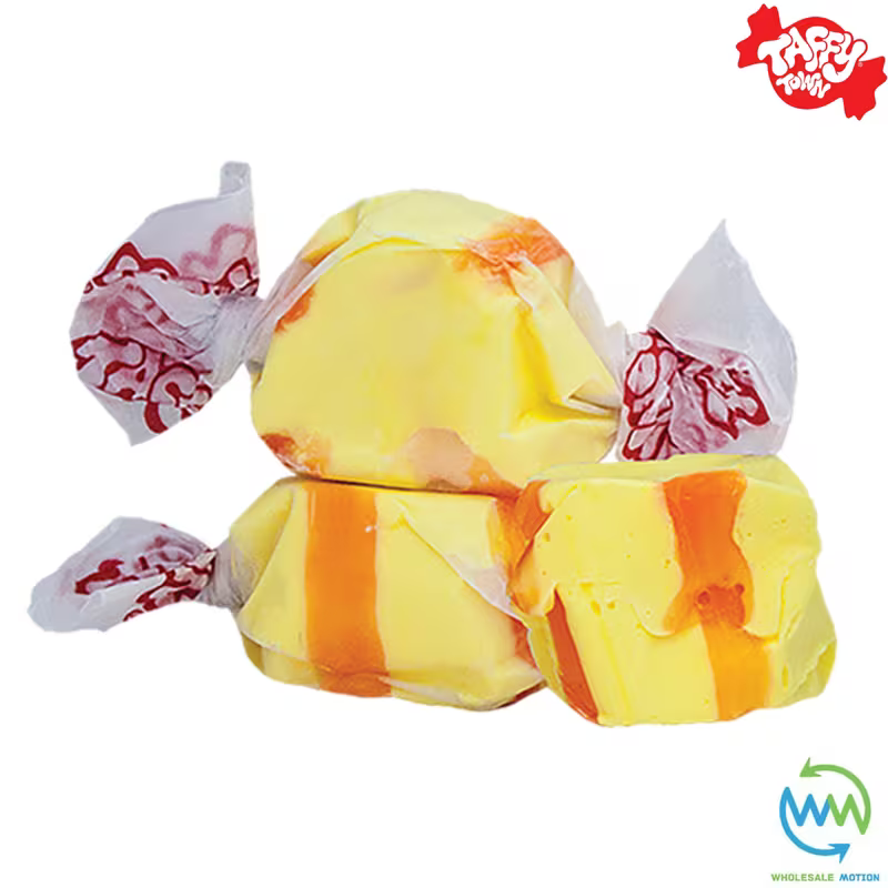 BANANA SALT WATER TAFFY Sweets SOFT CANDY Taffies SWEET Chewy Retro Party INDIVIDUALLY WRAPPED Fruity SWEET Candy Gummy Jelly GUMMIES Jellies Snack Fruit Taffies Toffees