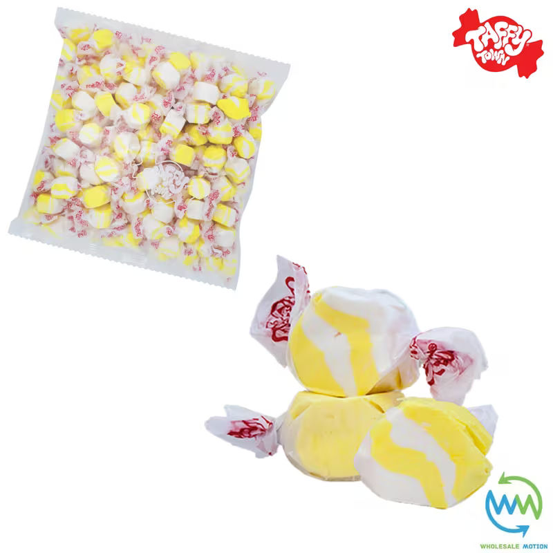 BUTTERED POPCORN SALT WATER TAFFY Sweets SOFT CANDY Taffies SWEET Chewy Retro Party INDIVIDUALLY WRAPPED SWEET Candy Gummy Jelly GUMMIES Jellies Snack Fruit Taffies Toffees