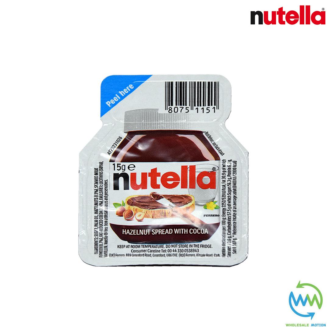 NUTELLA Hazelnut SPREAD Chocolate Portion POT 15G Single Mini Individual COCOA