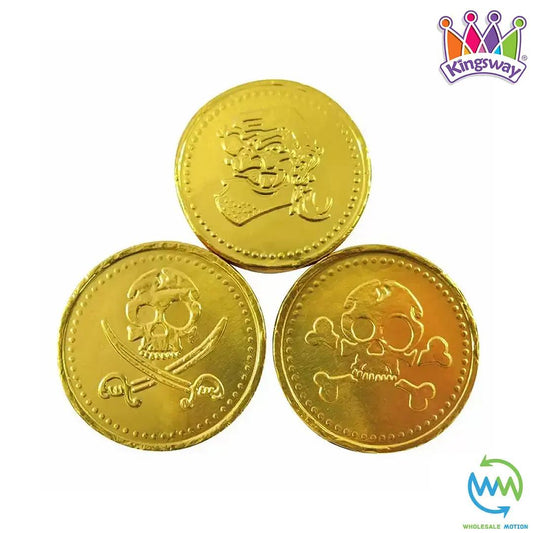 Milk Chocolate PIRATE COINS Christmas FOILED Party Bag XMAS Fillers GOLD Coin Foil UK