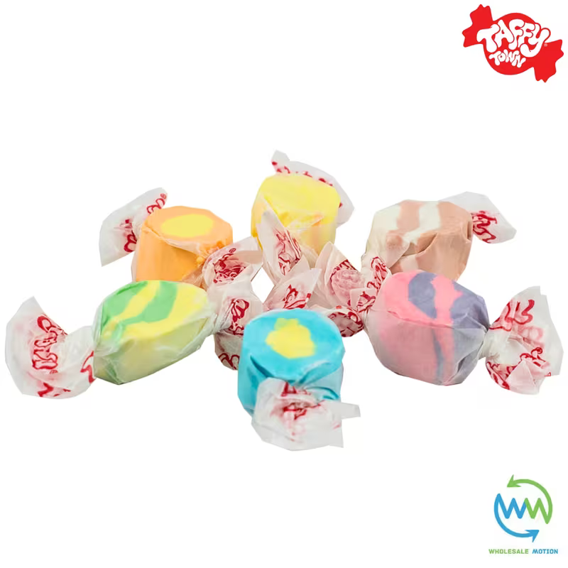 TROPICAL MIX SALT WATER TAFFY Sweets SOFT CANDY Taffies SWEET Chewy Retro Party INDIVIDUALLY WRAPPED Fruity SWEET Candy Gummy GUMMIES Jelly Jellies Snack Fruit Taffies Toffees