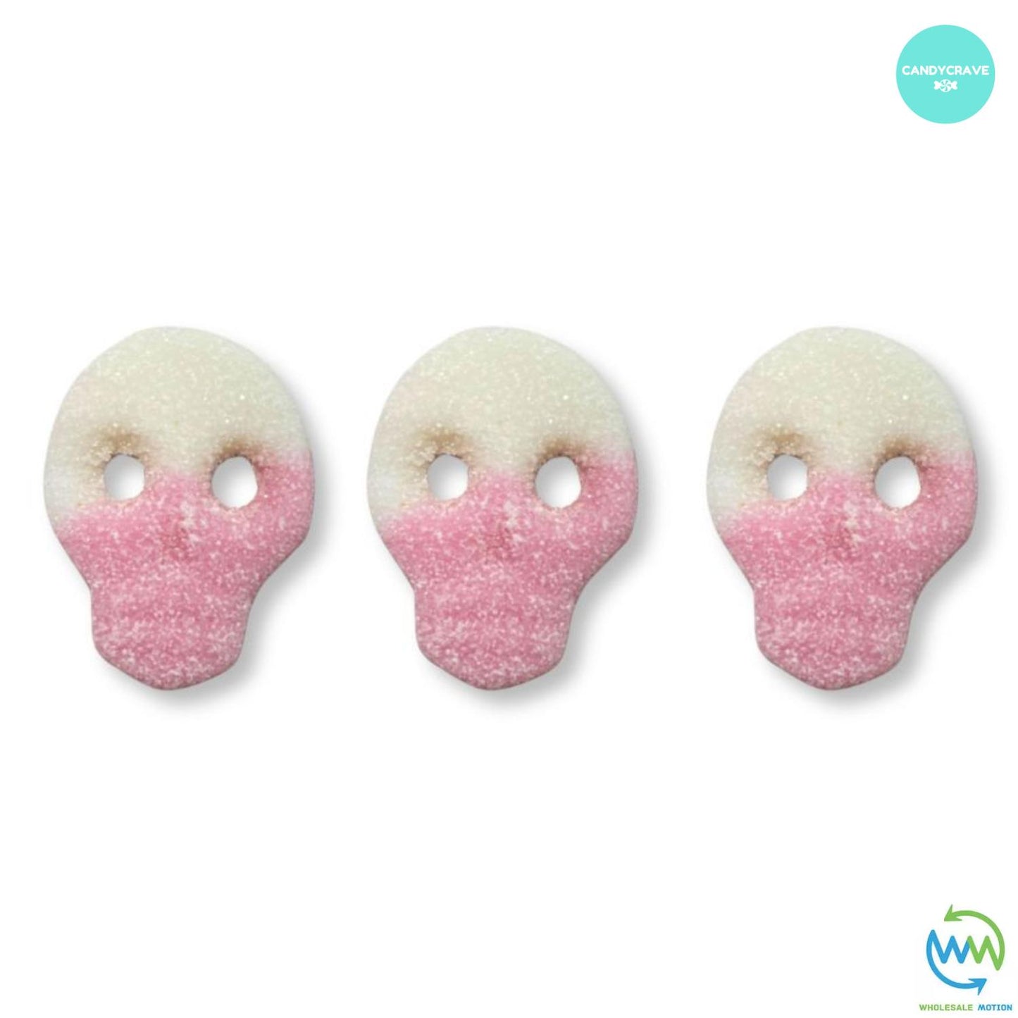 FIZZY DRAGONFRUIT SKULLS Sweets GUMMY Jelly CANDY Jellies GUMMIES Sugar Coated Dragon Fruit Skull Snack WEDDING GIFT Party Bag Filler CANDIES PICK N MIX UK Candycrave