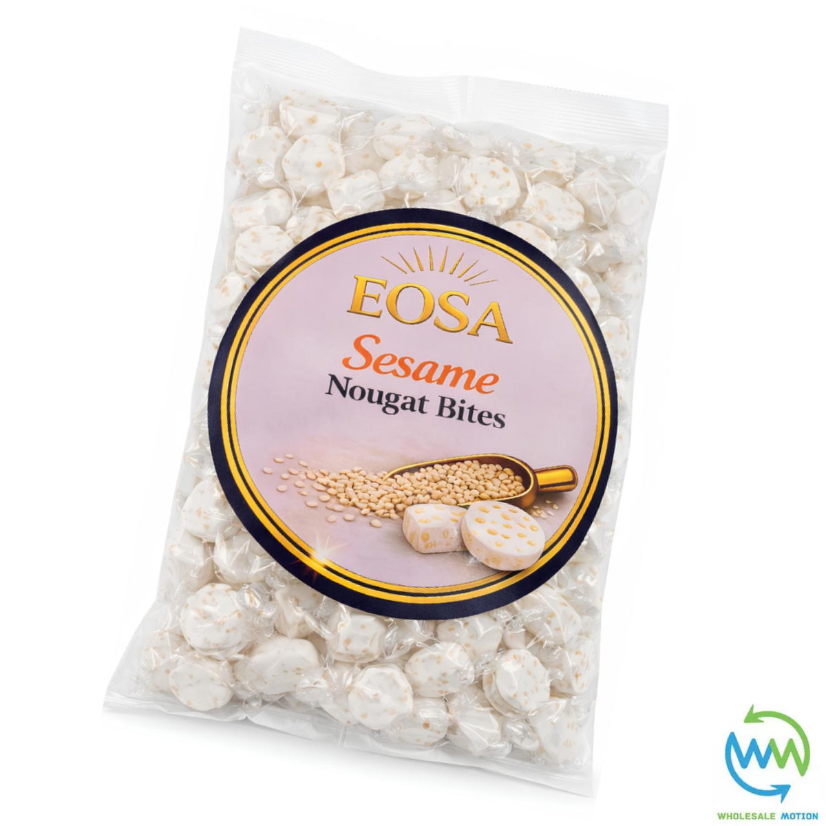 SESAME NOUGAT BITES Sweets SOFT CANDY SWEET Chewy Retro Party INDIVIDUALLY WRAPPED SWEET Candy NOUGAT Snack Fruit Gummy Jelly Gummies Jellies