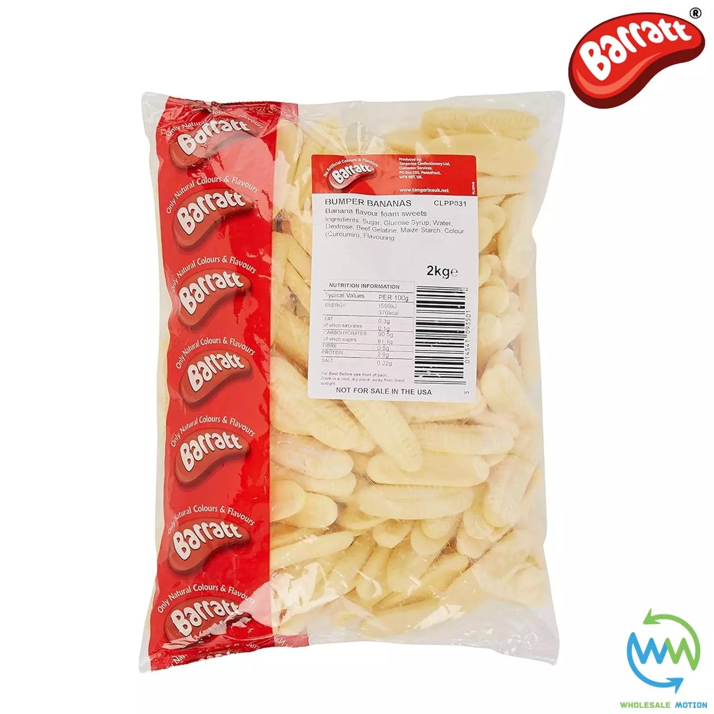 BARRATT BUMPER BANANAS Sweets Foam Candy WEDDING GIFT Soft TREATS PICK N MIX UK Candies Snack Foamy
