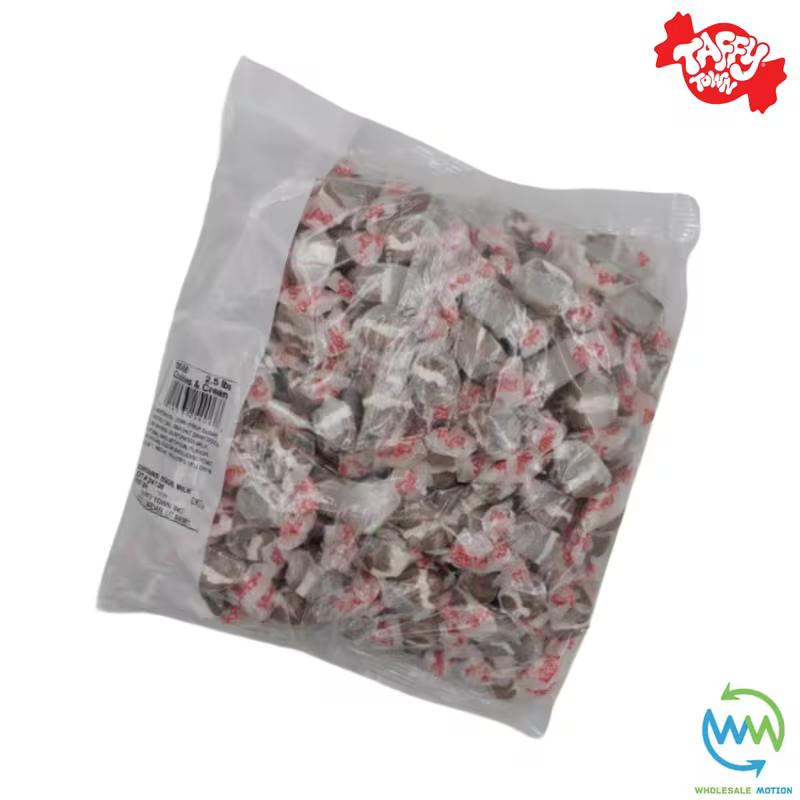 BISCUIT & CREAM SALT WATER TAFFY Sweets SOFT CANDY Taffies SWEET Chewy Retro BISCUITS Party INDIVIDUALLY WRAPPED Fruity SWEET Candy Gummy Jelly GUMMIES Jellies Snack Fruit Taffies Toffees