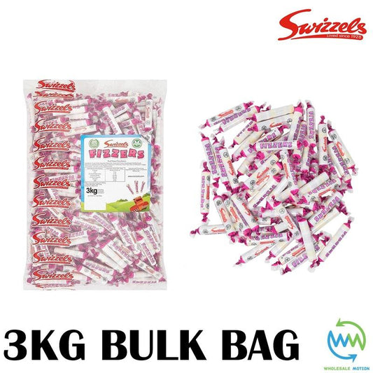 3KG BULK BAG Swizzels FIZZERS Individual Wrapped 7g SWEETS DISC Retro CANDY Kids Party UK Snack SWIZZELS