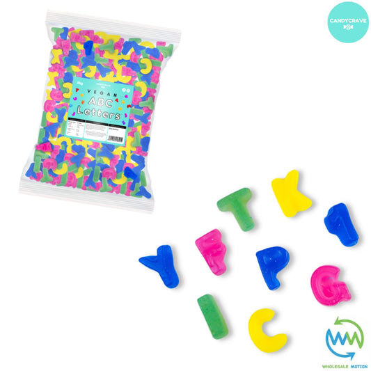 ABC LETTERS Sweets GUMMY Jelly CANDY Alphabet Jellies GUMMIES Snack WEDDING GIFT Party Bag Filler CANDIES Candycrave PICK N MIX UK Treat