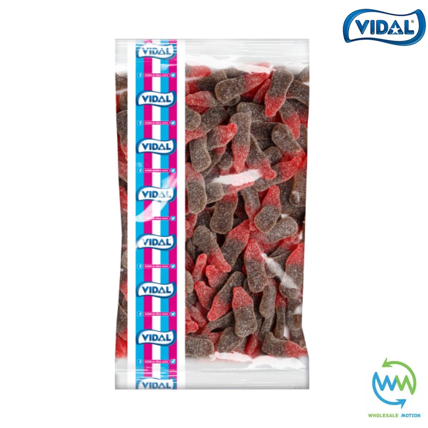 FIZZY CHERRY COLA BOTTLES Sweets GUMMY Candy JELLIES Gummies JELLY Fruity SUGAR COATED Vidal Colas PICK N MIX Snack Treat CANDIES Wedding GIFT Favour Party Bag Filler