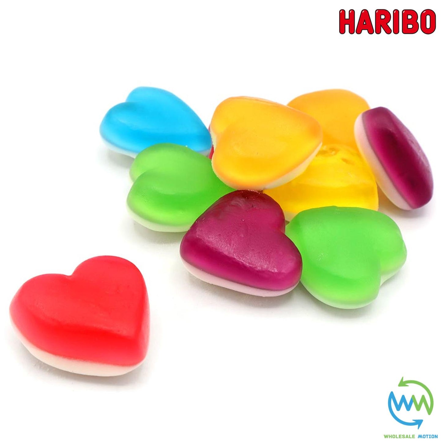 3KG BULK BAG - HARIBO MULTICOLOURED HEART THROBS Sweets VALENTINES DAY Candy WEDDING Hearts LOVE PICK N MIX Fruit Fruity Snack LIMITED EDITION Gummy Gummies Jelly Jellies