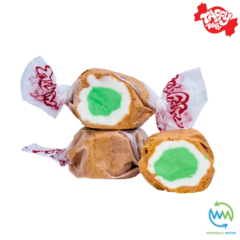 APPLE PIE SALT WATER TAFFY Sweets SOFT CANDY Taffies SWEET Fruity Chewy Retro Party INDIVIDUALLY WRAPPED Fruity SWEET Candy Gummy Jelly GUMMIES Jellies Snack Fruit Taffies Toffees