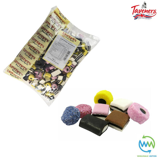 LIQUORICE ALLSORTS Taveners PICK N MIX Flavour MIX Sweets COCONUT Retro CANDY