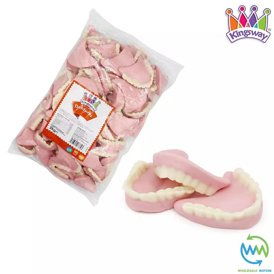 DENTURES Sweets GUMMY Candy TEETH Strawberry & Cream Jelly Kingsway PICK N MIX CANDIES JELLIES GUMMIES SNACK