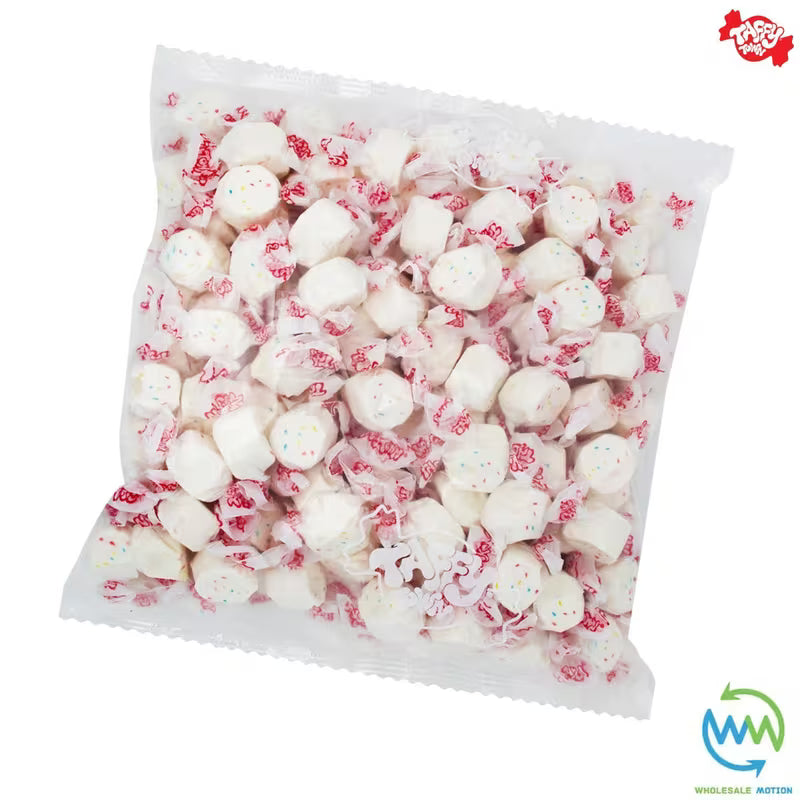 FROSTED CUPCAKE SALT WATER TAFFY Sweets SOFT CANDY Taffies SWEET Chewy Retro Party WRAPPED Fruity SWEET Candy Gummy Jelly Snack Fruit Taffies Toffees Gummies Jellies GIFT Snack TREAT Wedding Favour Party Bag Filler