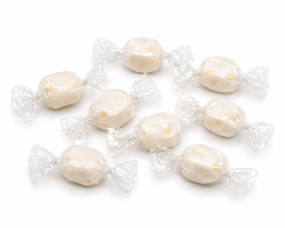 BANANA NOUGAT BITES Sweets SOFT CANDY SWEET Chewy Retro Party INDIVIDUALLY WRAPPED SWEET Candy NOUGAT Snack Fruit Gummy Jelly Gummies Jellies