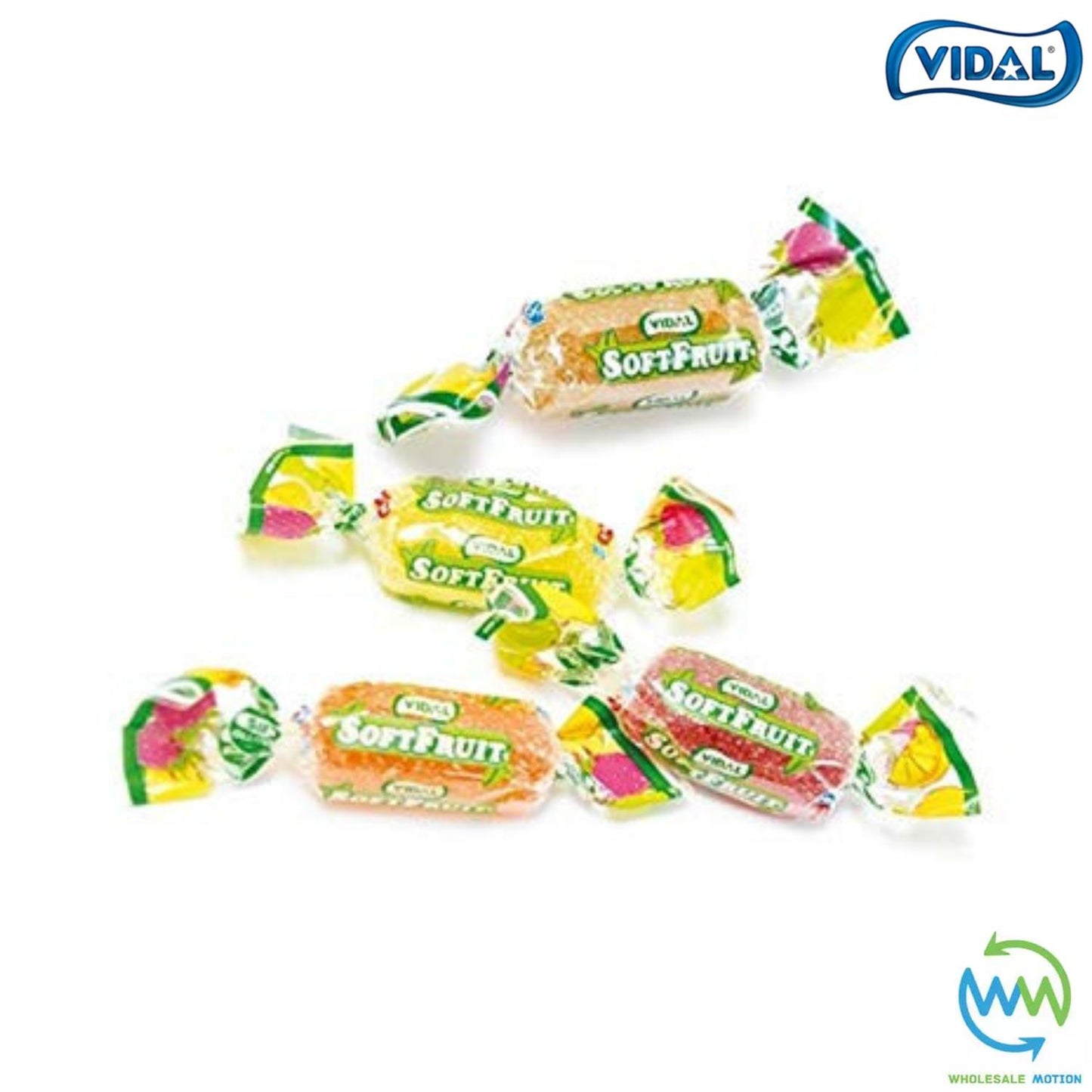Vidal WRAPPED FRUIT JELLIES Sweets JELLY Gummy GUMMIES Individually Wrapped CANDY Candies Sweet Fruity CHEW Retro Traditional Wedding Gift Favour Snack Treat UK